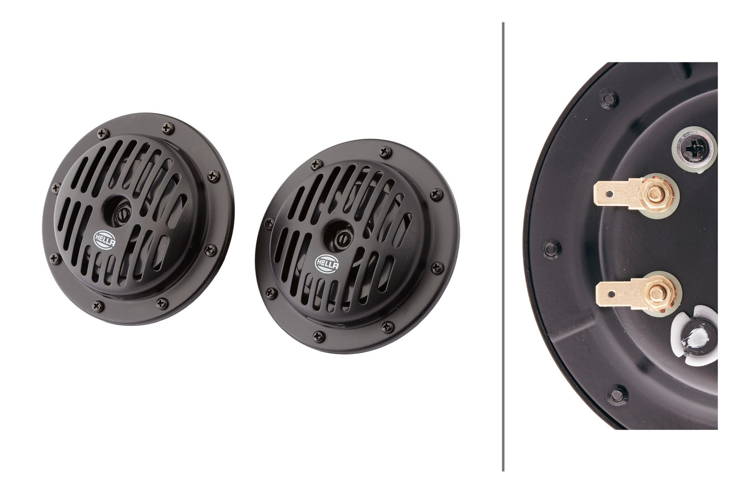 HELLA Signal Horn - HELLA HEAVY DUTY HORN DL50 SET - 12V - 114dB(A) - Low Tone/High To 3CB004811-042