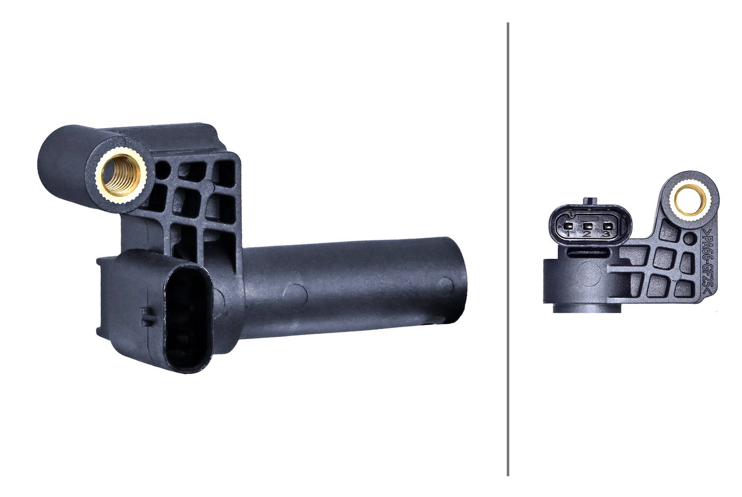 HELLA Sensor, crankshaft pulse - 3-pin connector 6PU009168-931