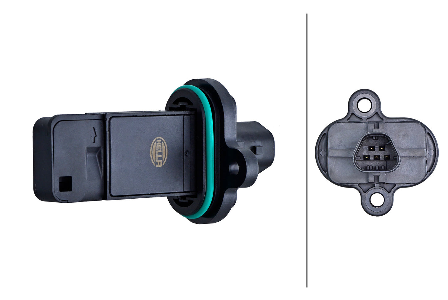 HELLA Mass Air Flow Sensor - 5-pin connector - Bolted - without housing 8ET358166-541