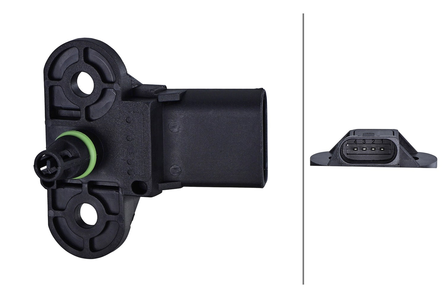 HELLA Sensor, boost pressure - 5V - 4-pin connector 6PP358152-471