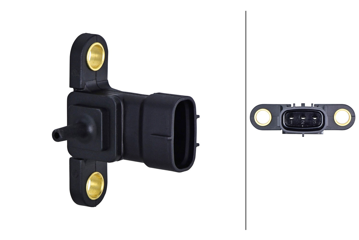 HELLA Sensor, boost pressure - 5V - 3-pin connector 6PP358152-481