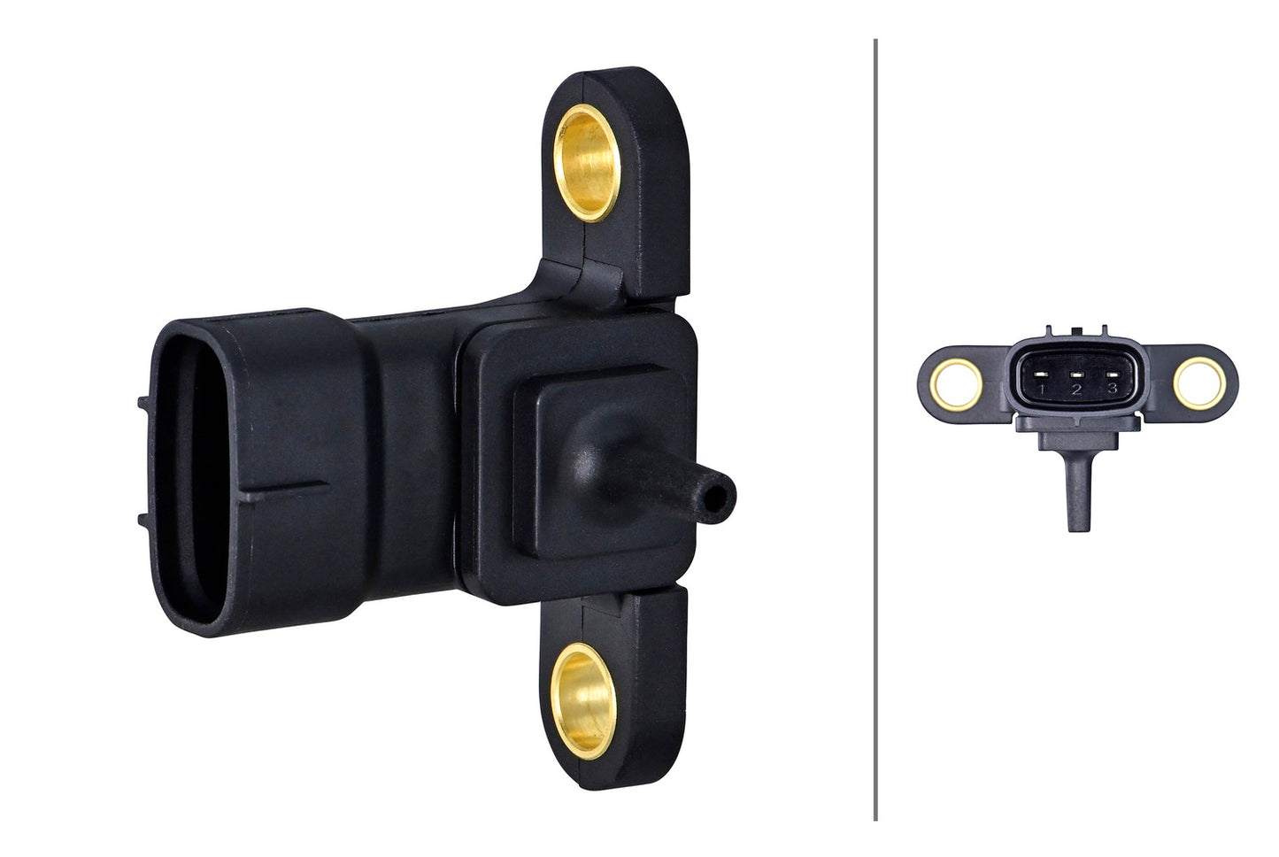 HELLA Sensor, boost pressure - 5V - 3-pin connector 6PP358152-711