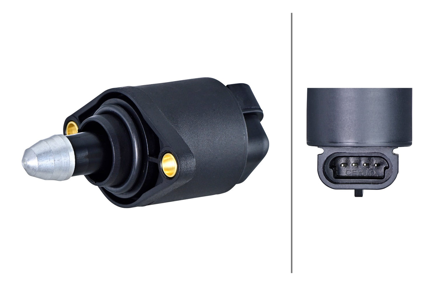HELLA Idle Control Valve, air supply - 12V - 4-pin connector - Bolted - Electric - wit 6NW358192-131