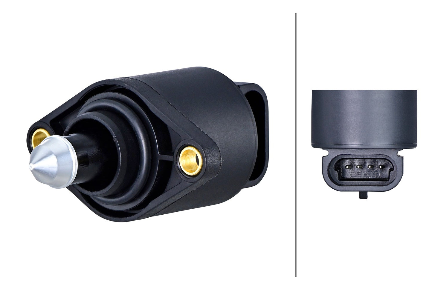 HELLA Idle Control Valve, air supply - 12V - 4-pin connector - Bolted - Electric - wit 6NW358192-171