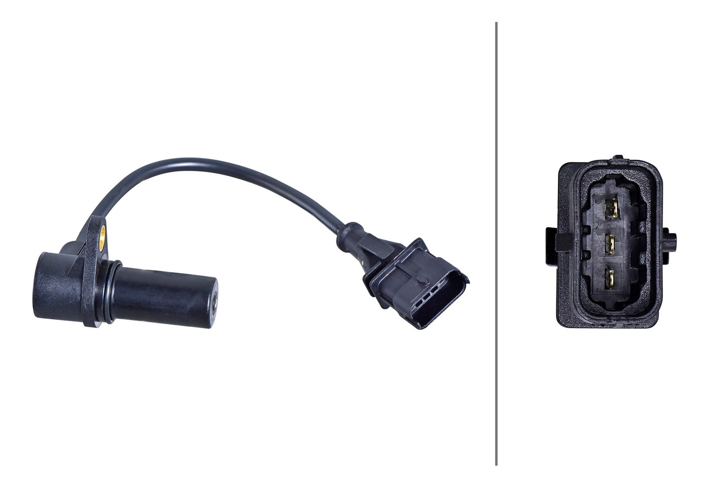 HELLA Sensor, crankshaft pulse - 3-pin connector - Bolted 6PU358191-291