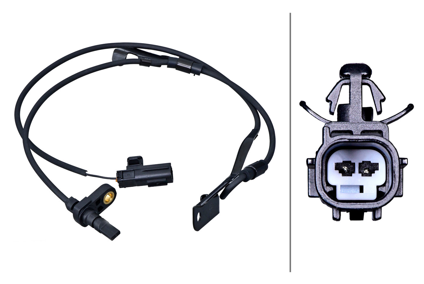 HELLA Sensor, wheel speed - 2-pin connector - Front Axle 6PU358218-061