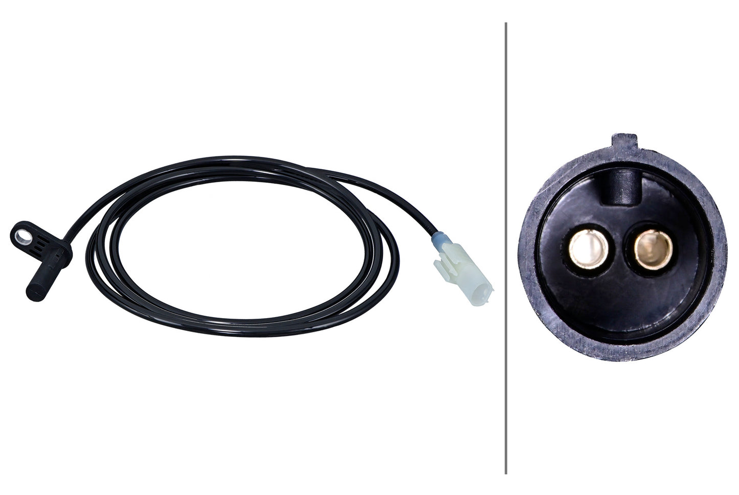 HELLA Sensor, wheel speed - 2-pin connector - Front Axle 6PU358218-121