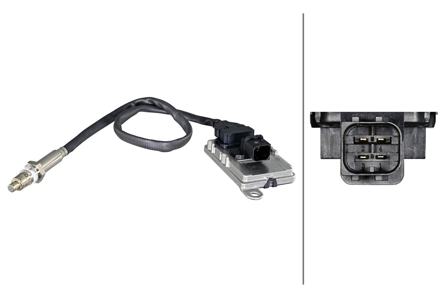 HELLA NOx Sensor, NOx catalytic converter - 24V - 4-pin connector 6PN358186-891