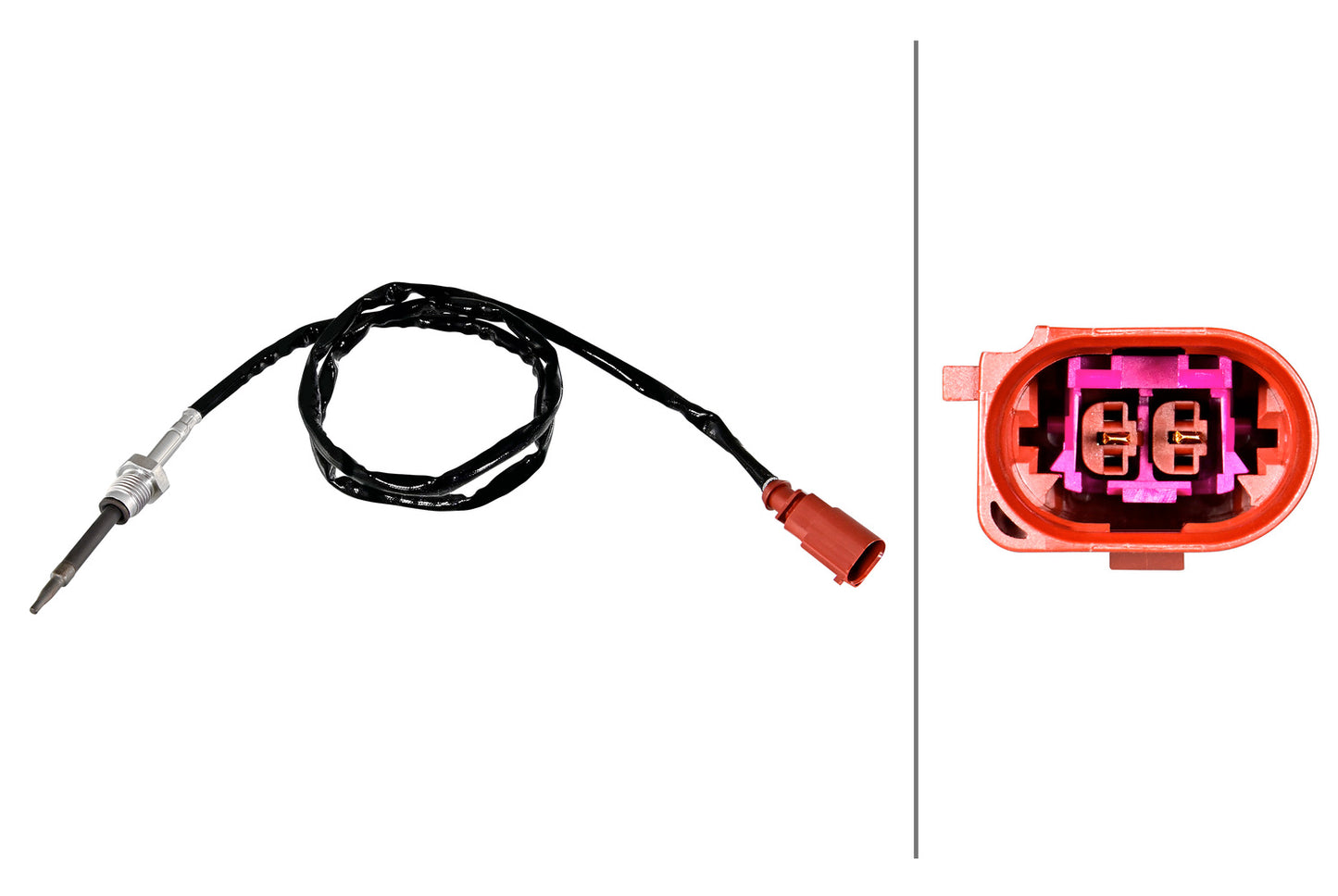 HELLA Sensor, exhaust gas temperature - 2-pin connector 6PT358226-331