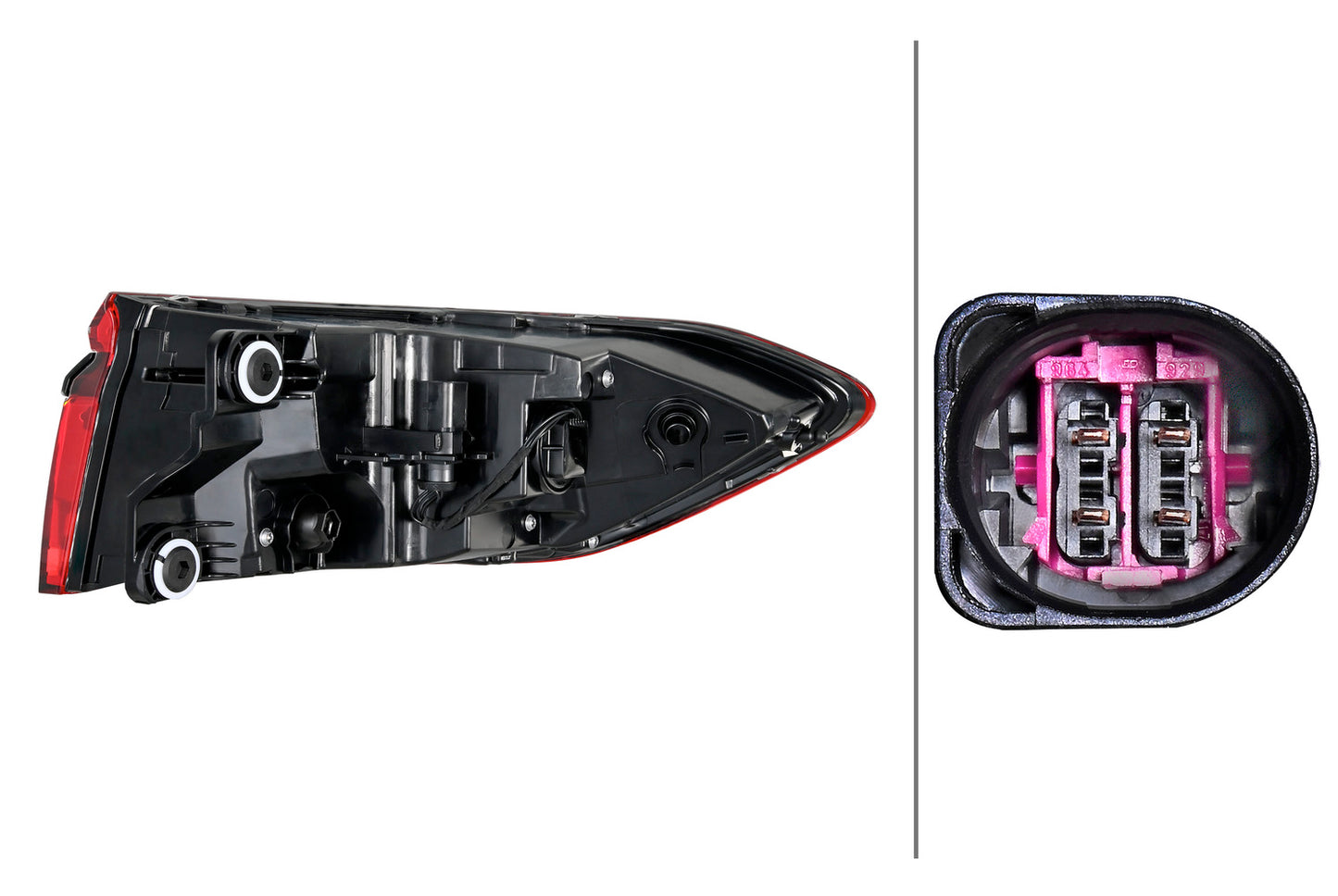 HELLA Rearlight - LED - Outer section - left - for e.g. AUDI A8 D5 (4N2, 4N8, 4NC, 4NL 2SD013094-631