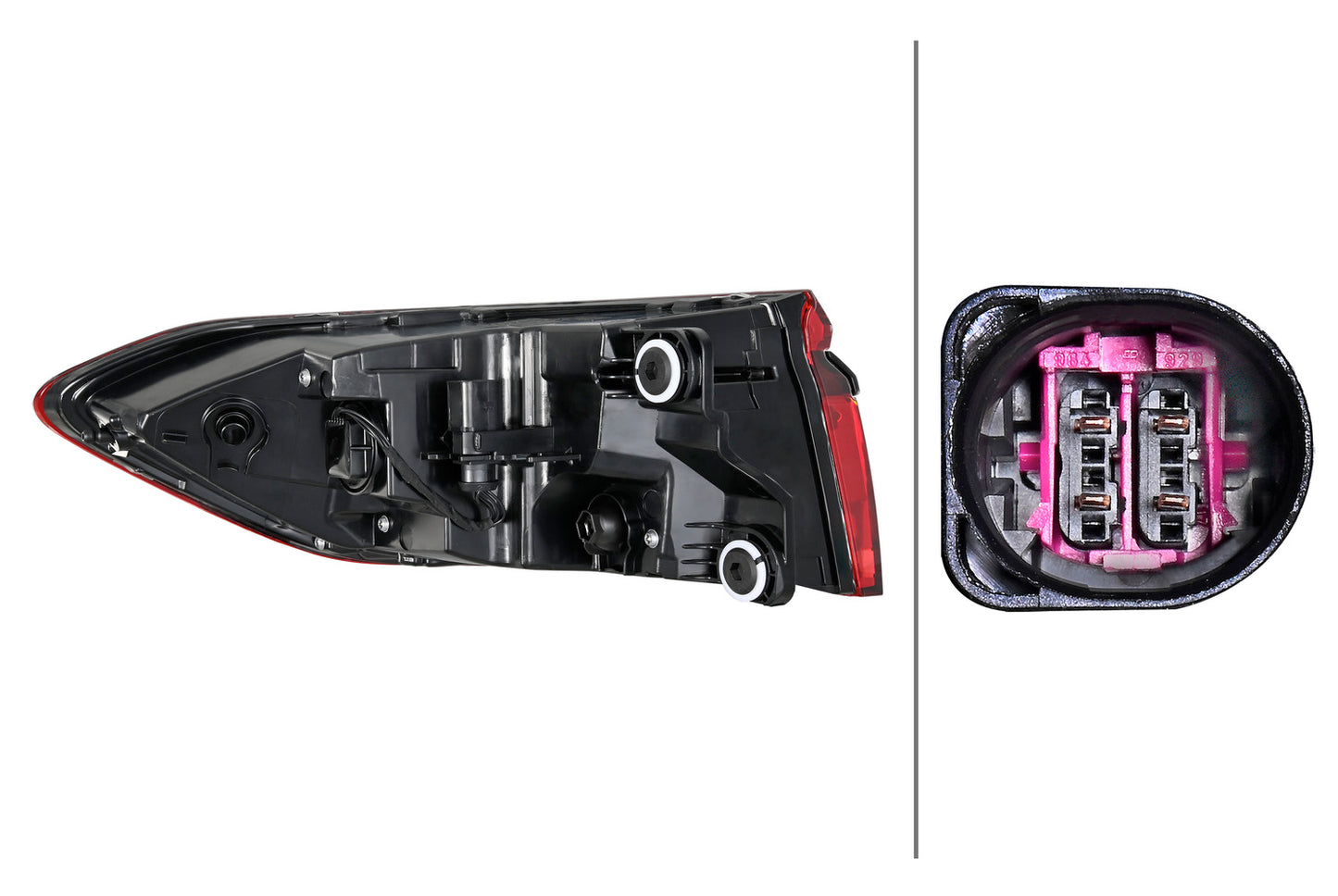 HELLA Rearlight - LED - Outer section - right - for e.g. AUDI A8 D5 (4N2, 4N8, 4NC, 4N 2SD013094-641