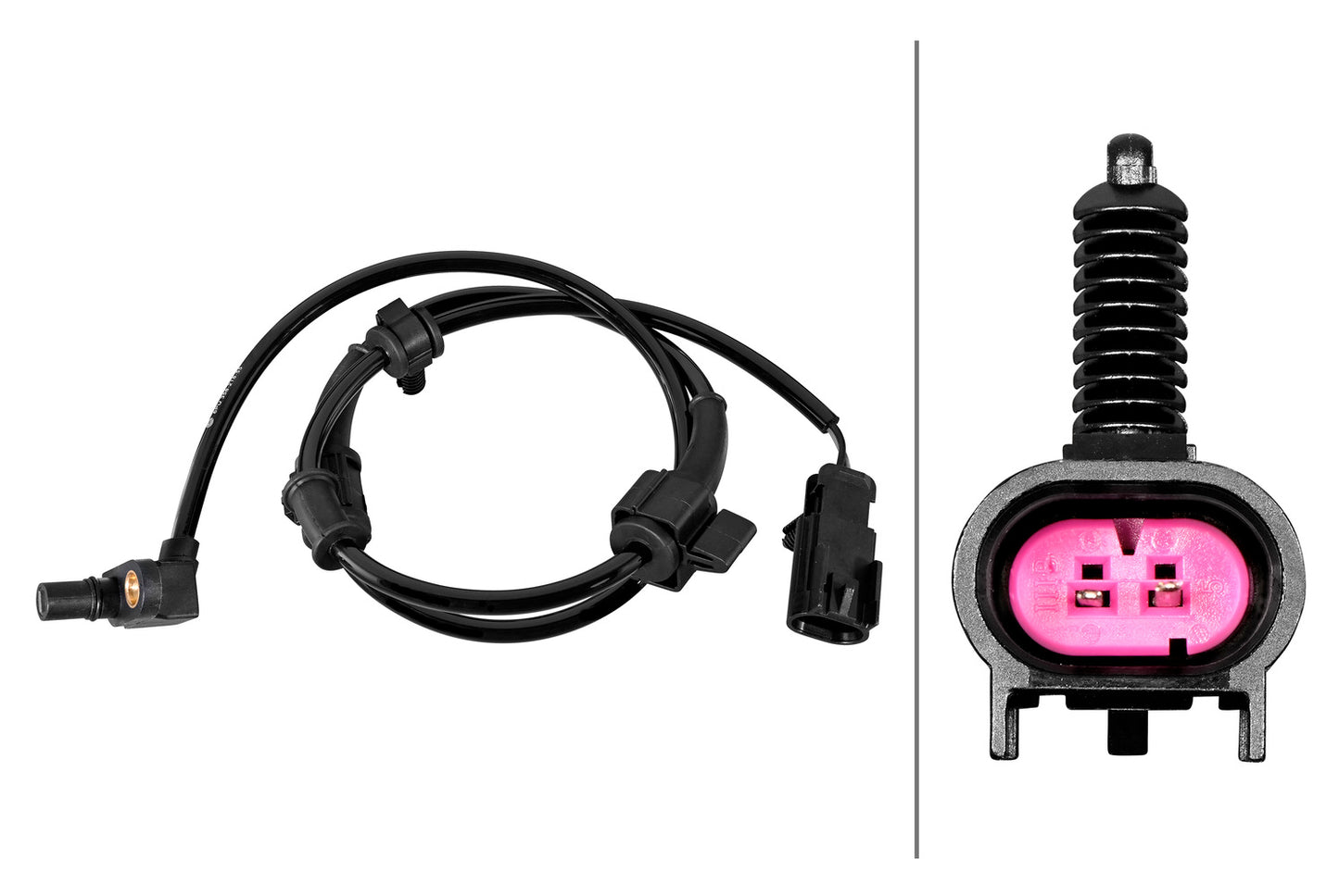 HELLA Sensor, wheel speed - 2-pin connector - Front Axle 6PU358218-551