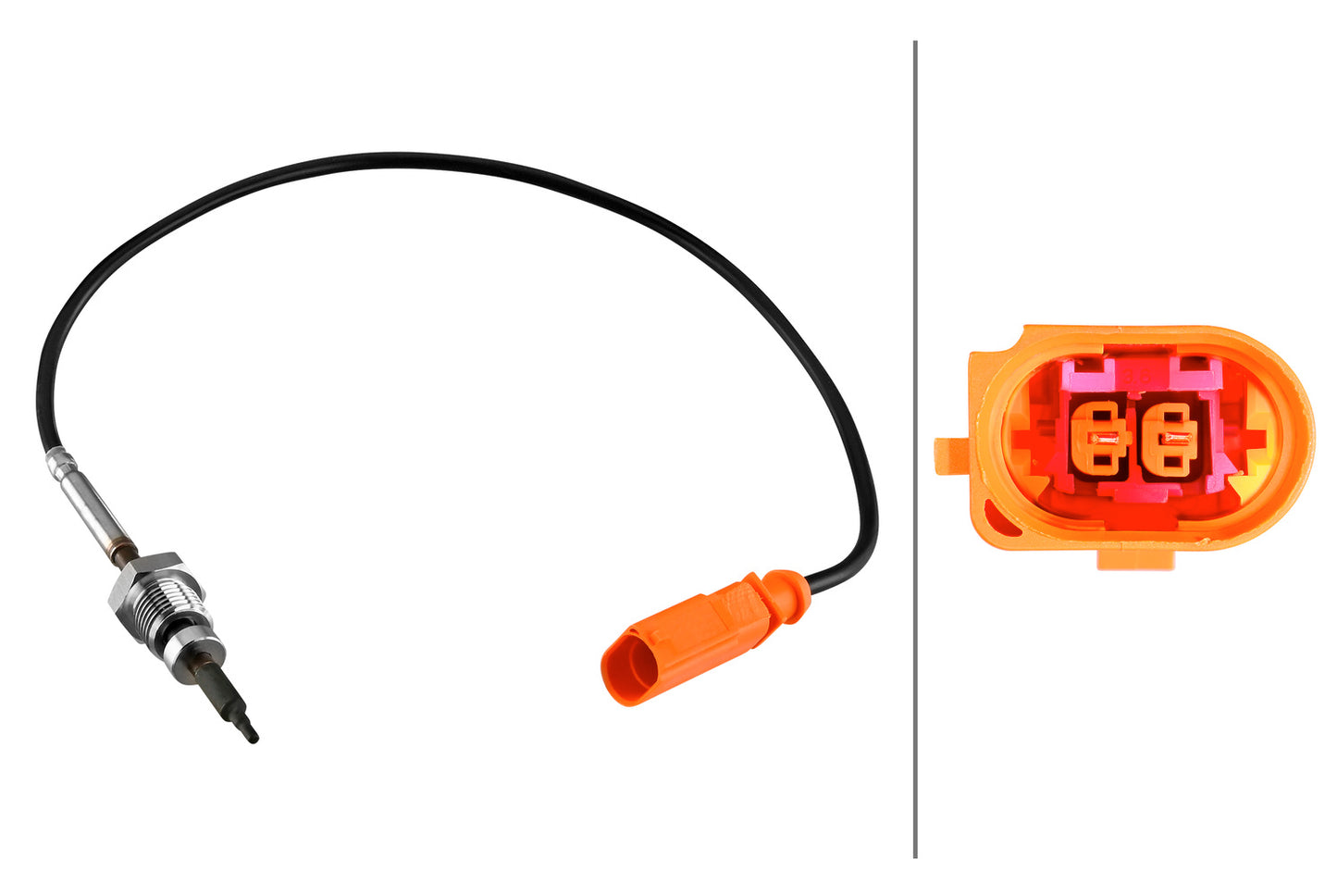 HELLA Sensor, exhaust gas temperature - 2-pin connector 6PT010376-831