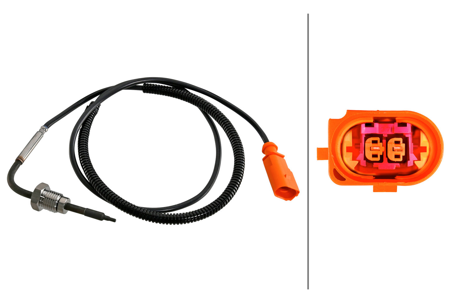 HELLA Sensor, exhaust gas temperature - 2-pin connector 6PT010376-881