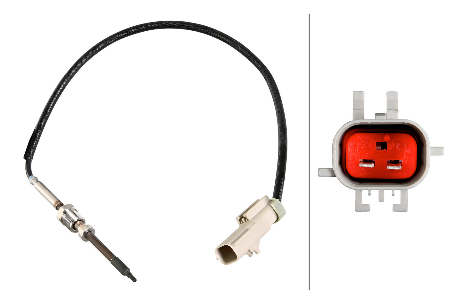 HELLA Sensor, exhaust gas temperature - 2-pin connector 6PT010376-911