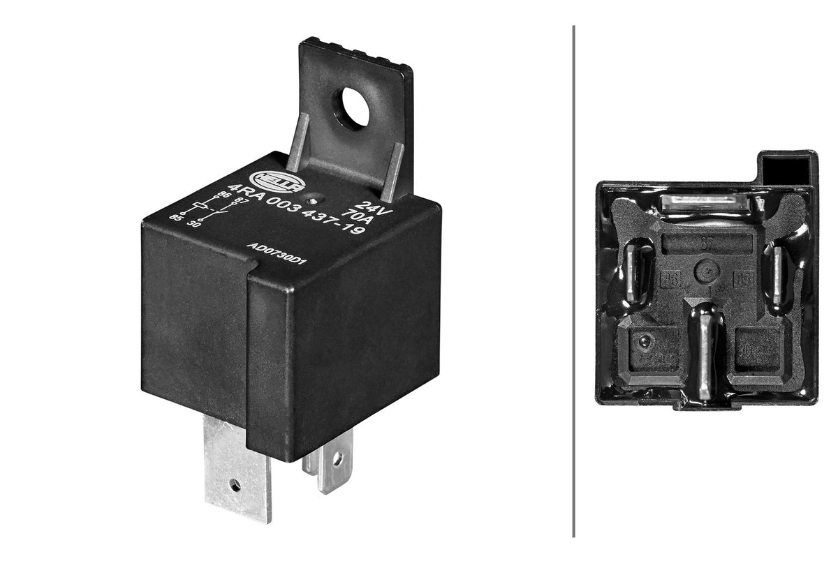 HELLA Relay, main current - 12V - 4-pin connector 4RA003437-181