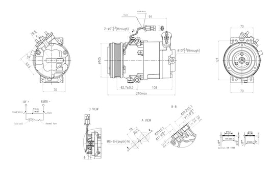 Hella Aircon Compressor 8FK366200-721
