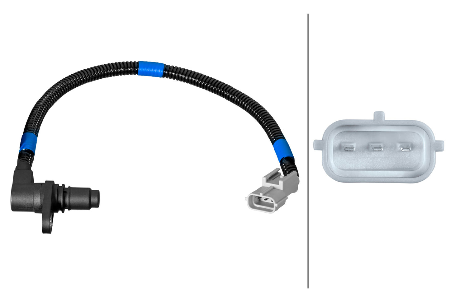 HELLA Sensor, crankshaft pulse - 12V - 3-pin connector 6PU358381-651