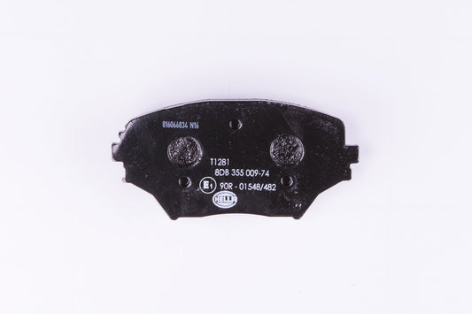 HELLA Brake pad set - T1281 - for e.g. TOYOTA 8DB355009-741