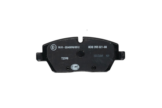 HELLA Brake pad set - T2398 - for e.g. BMW 8DB355021-881