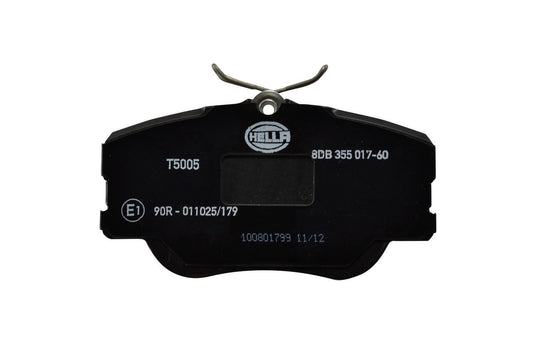 HELLA Brake pad set - T5005 - for e.g. MERCEDES-BENZ 8DB355017-601