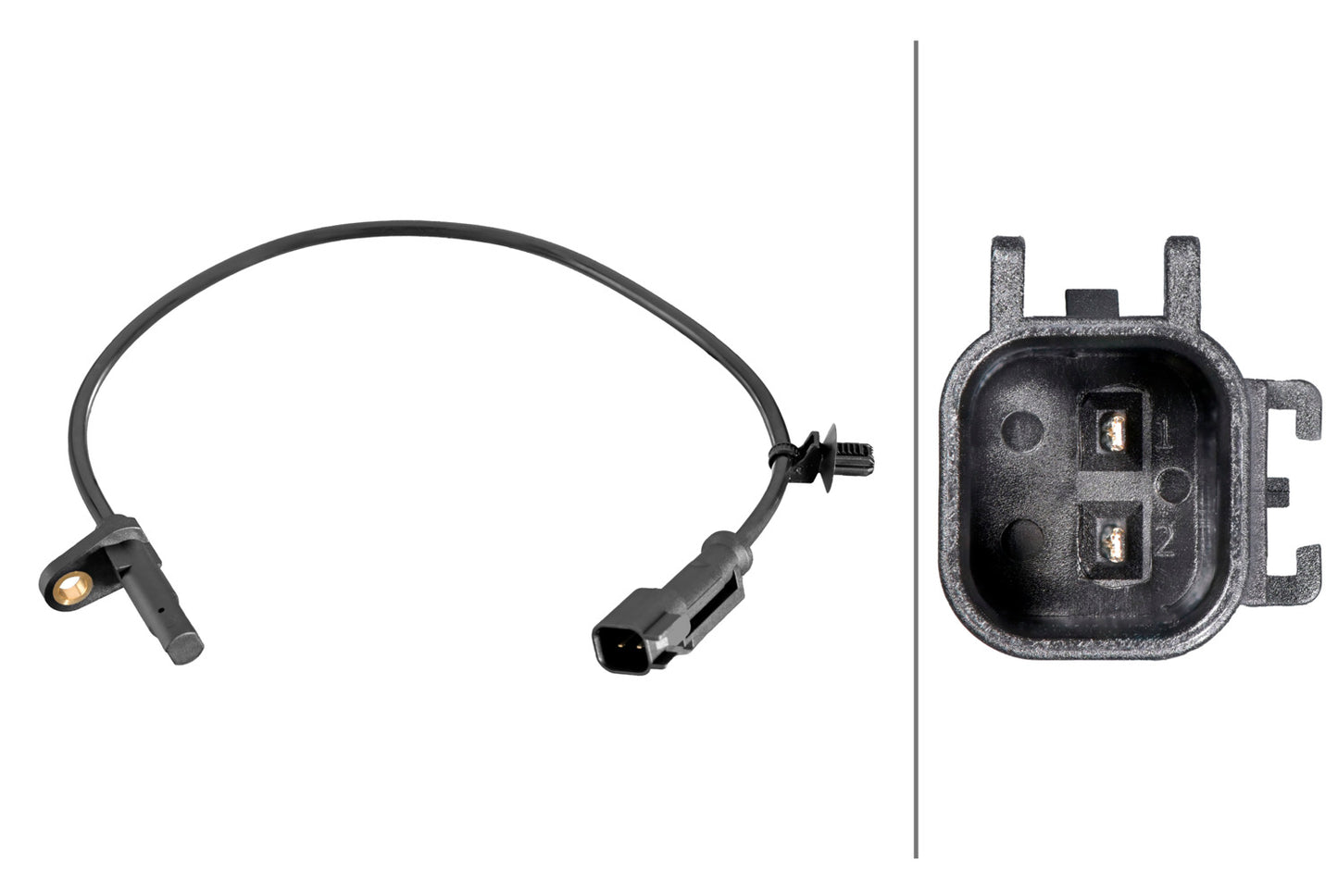 HELLA Sensor, wheel speed - 2-pin connector 6PU358216-611