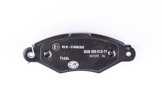 HELLA Brake pad set - T1634 - for e.g. RENAULT KANGOO (KC0/1_) 1.5 dCi 8DB355012-711