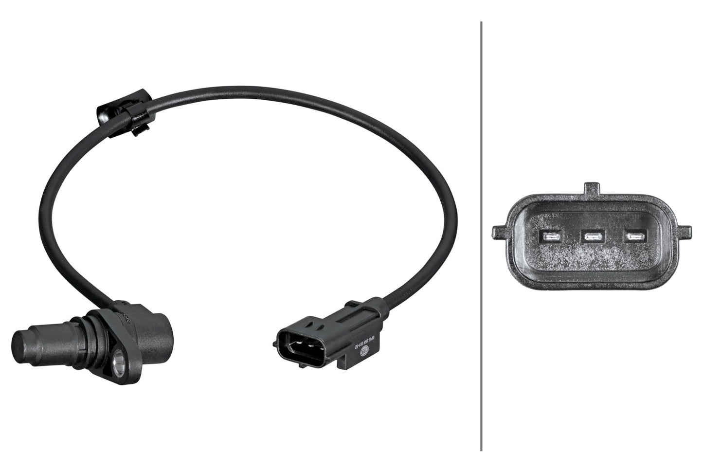 HELLA Sensor, crankshaft pulse - 12V - 3-pin connector 6PU358381-521