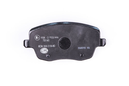HELLA Brake pad set - T5160 - for e.g. SEAT / SKODA / VOLKSWAGEN 8DB355018-801