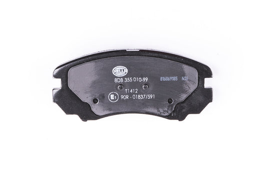 HELLA Brake pad set - T1412 - for e.g. HYUNDAI / KIA 8DB355010-991
