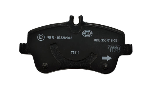 HELLA Brake pad set - T5111 - for e.g. MERCEDES-BENZ 8DB355018-331