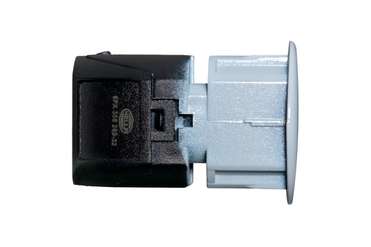 HELLA Sensor, park distance control - angled - 2-pin connector - Plugged 6PX358269-321
