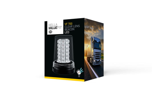 HELLA VALUEFIT LED-Strobe-type Beacon VF700 LED Clear Lens - 12/24V 2XD357958-121