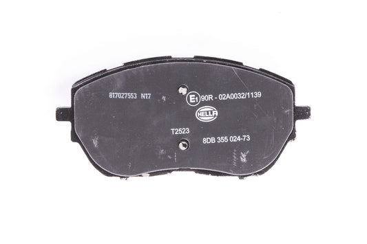 HELLA Brake pad set - T2523 - for e.g. PEUGEOT 8DB355024-731