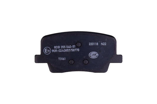 HELLA Brake pad set - T3161 - for e.g. SSANGYONG 8DB355040-511