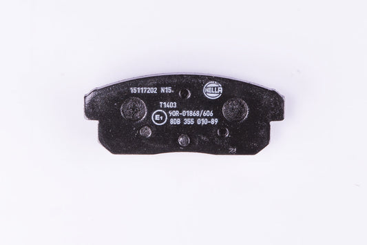 HELLA Brake pad set - T1403 - for e.g. MAZDA / NISSAN 8DB355010-891