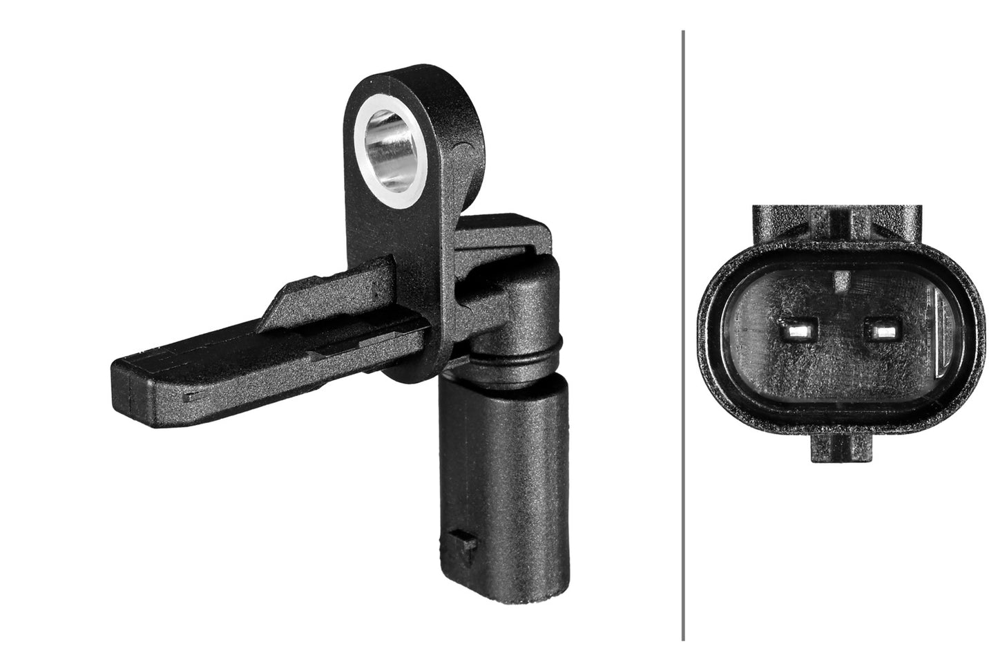 HELLA Sensor, wheel speed - 2-pin connector - Front Axle 6PU358216-701