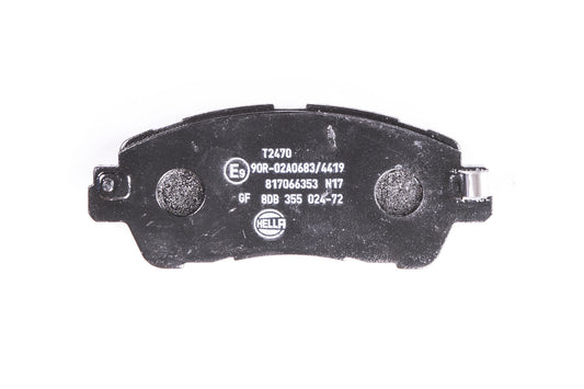 HELLA Brake pad set - T2470 - for e.g. MAZDA / NISSAN / SCION / TOYOTA 8DB355024-721