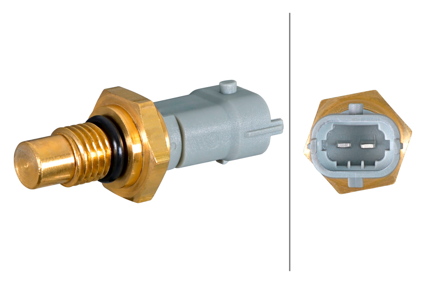 HELLA Sensor, coolant temperature - 2-pin connector 6PT358385-161