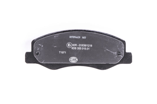 HELLA Brake pad set - T1971 - for e.g. NISSAN / OPEL / RENAULT / VAUXHALL 8DB355015-311