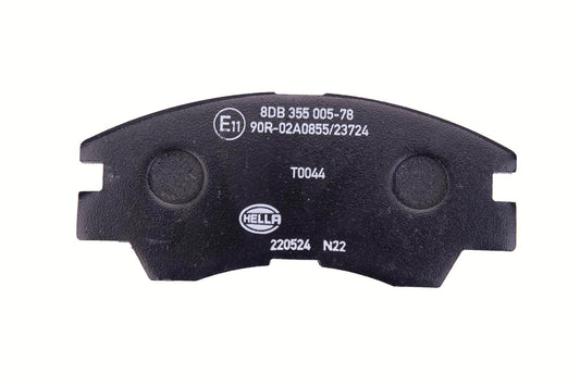 HELLA Brake pad set - T0044 - for e.g. MITSUBISHI 8DB355005-781