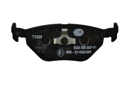 HELLA Brake pad set - T1039 - for e.g. BMW / WIESMANN 8DB355007-511
