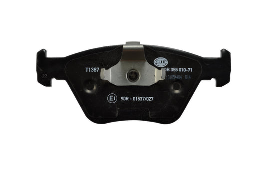 HELLA Brake pad set - T1387 - for e.g. BMW 8DB355010-711