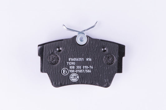 HELLA Brake pad set - T1390 - for e.g. FIAT / MITSUBISHI / NISSAN / OPEL 8DB355010-761