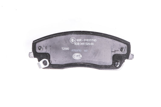 HELLA Brake pad set - T2580 - for e.g. CHRYSLER / DODGE 8DB355025-001