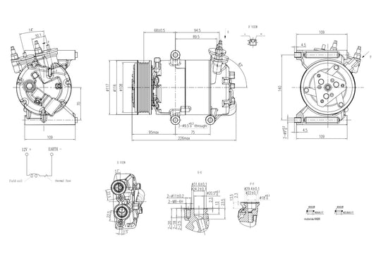 Hella Aircon Compressor 8FK366200-331