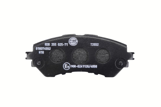 HELLA Brake pad set - T2552 - for e.g. TOYOTA 8DB355025-711