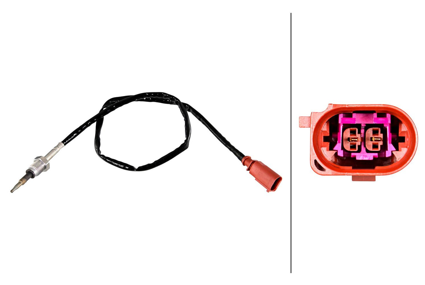 HELLA Sensor, exhaust gas temperature - 2-pin connector 6PT358226-321