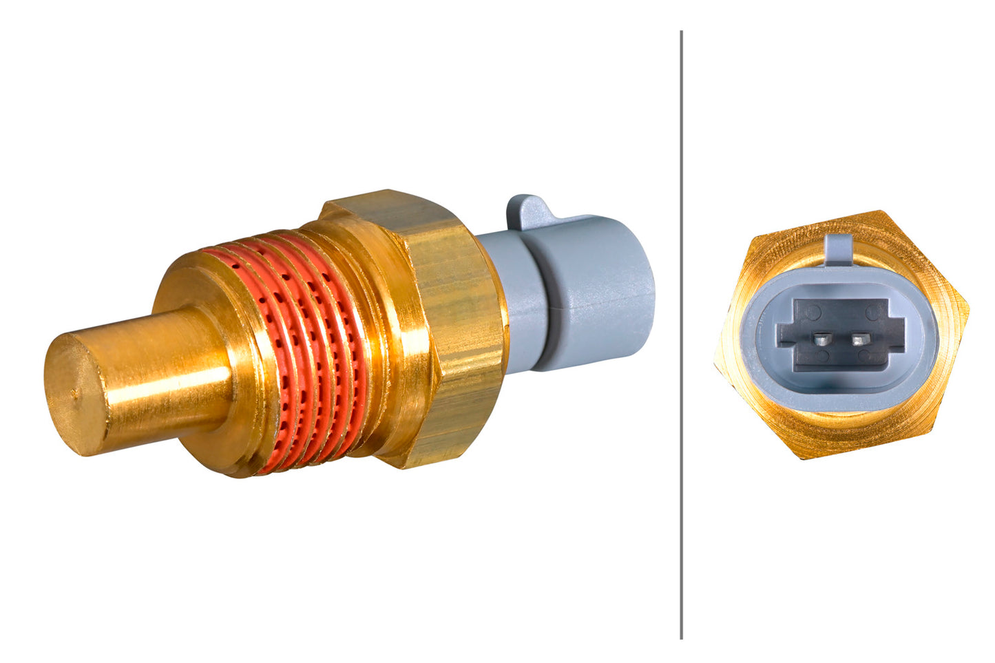 HELLA Sensor, coolant temperature - 2-pin connector 6PT358385-181