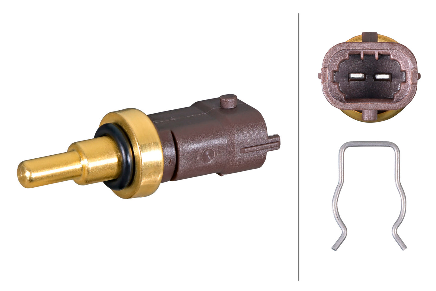 HELLA Sensor, coolant temperature - 2-pin connector 6PT358385-431
